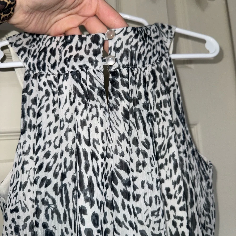 Pinky Ruffle/Bubble Hem Sequin Cheetah Print Y2K Dress Girl’s Size 8